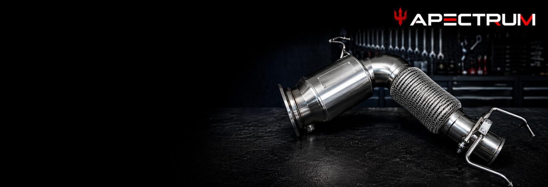 Apectrum Performance stainless steel downpipes for European vehicles