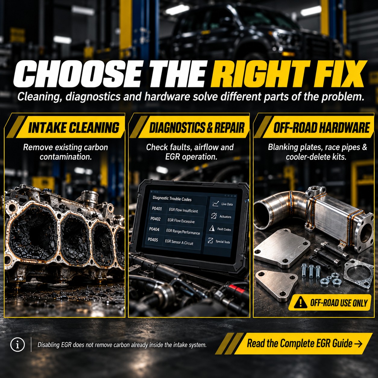 Your diesel engine could be choking on carbon - and you might not even know it. Read our EGR problems guide. - Euro Car Upgrades - eurocarupgrades.com.au