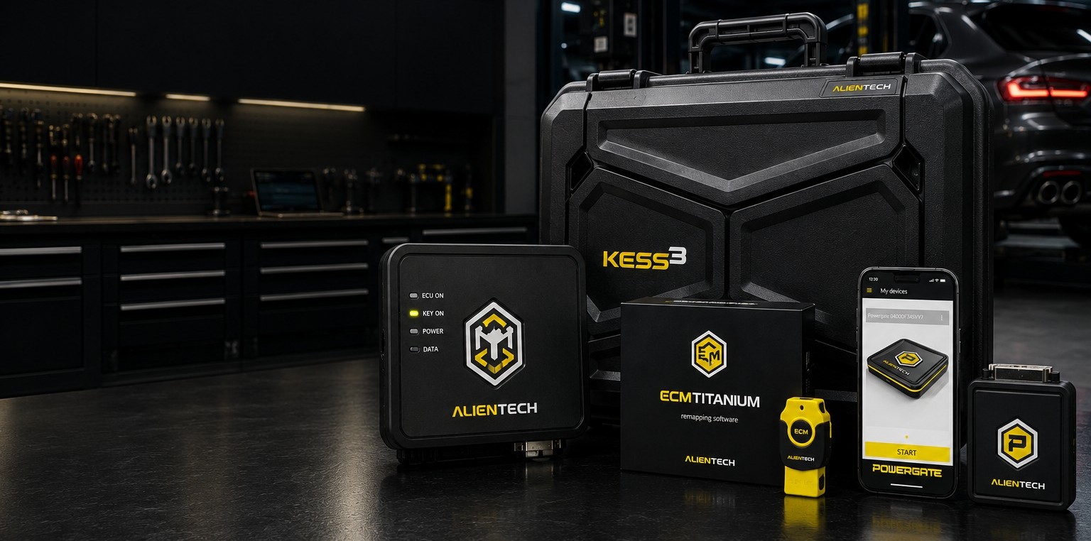 Alientech KESS3 Powergate 4 and ECM Titanium professional ECU tuning tools Australia