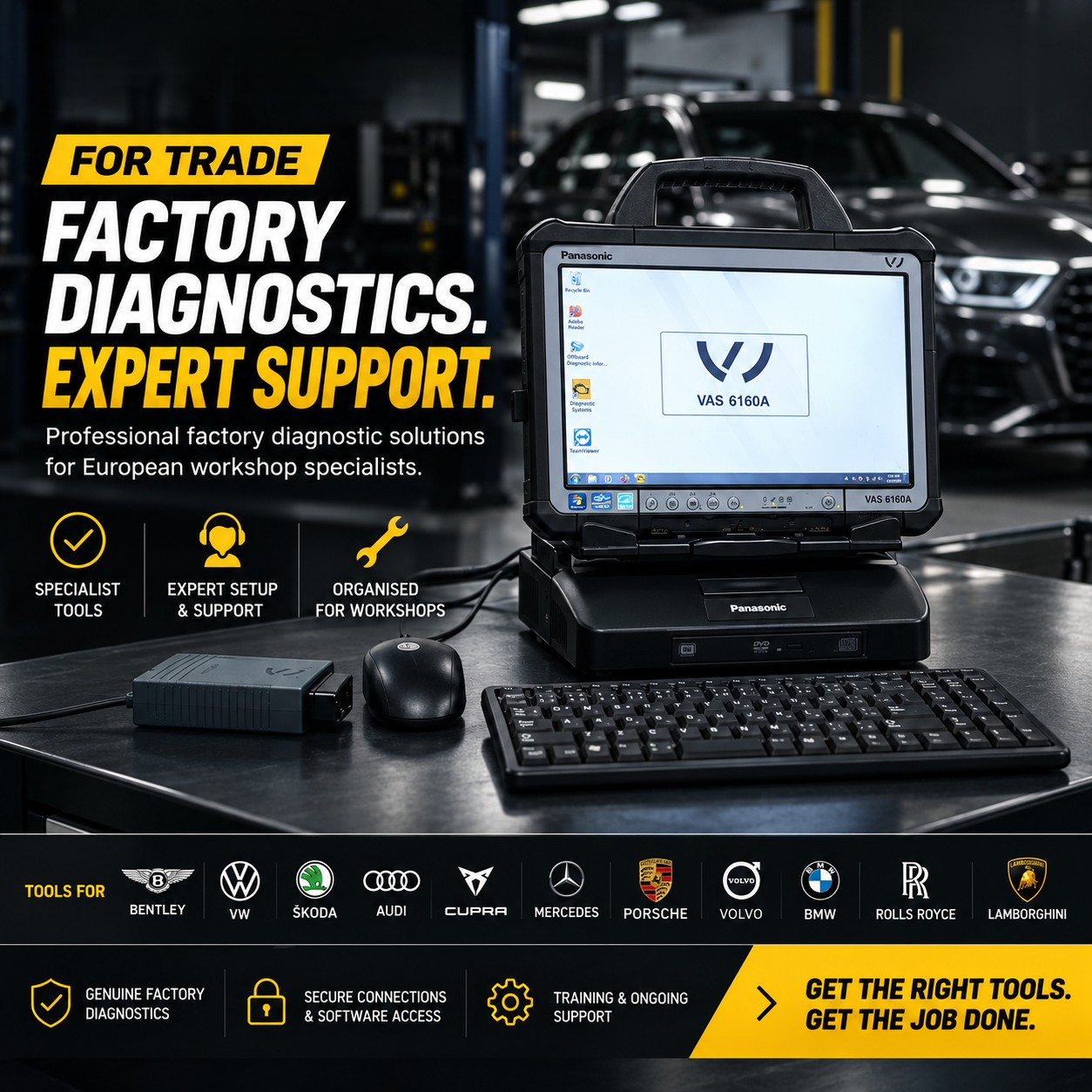 Factory and dealer-level diagnostic systems for Australian trade workshops