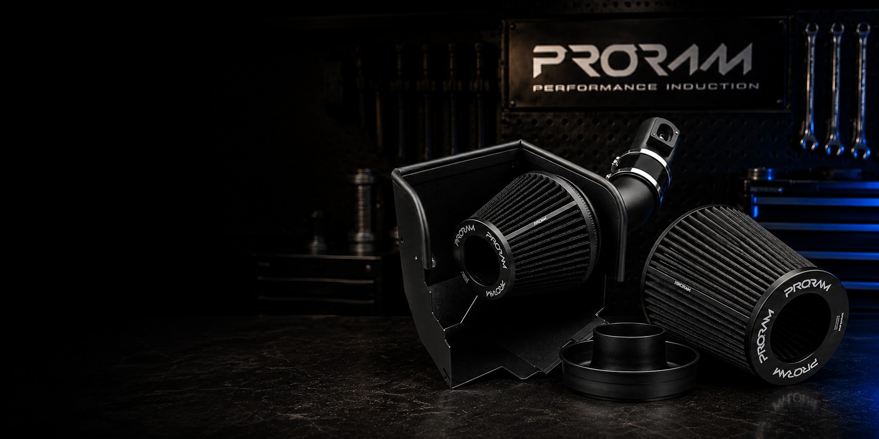 PRORAM performance intake kits and universal air filters