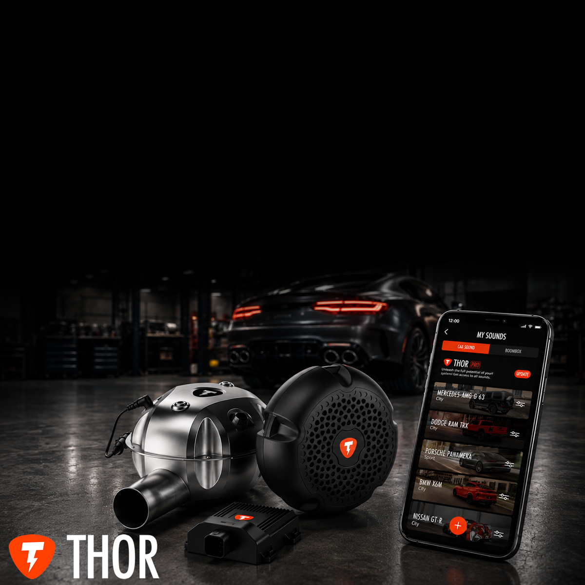 THOR active sound systems for modern vehicles