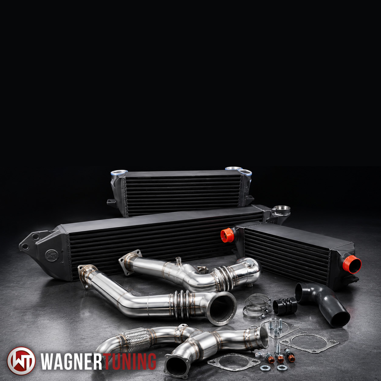 Wagner Tuning performance intercooler and downpipe upgrades