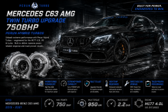 Mercedes C63 AMG Twin Turbo Upgrade – 750BHP Perun Hybrid Turbos