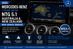 2021 Mercedes-Benz COMAND Online NTG 5.1 Australia New Zealand Map Update Service
