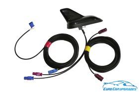 Volkswagen Shark Fin GPS Antenna Bluetooth Piano Black VW OEM Genuine Euro Car Upgrades eurocarupgrades.com.au