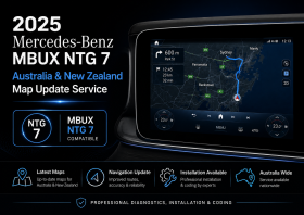 2025 Mercedes-Benz MBUX NTG 7 Australia New Zealand Navigation Map Update Service