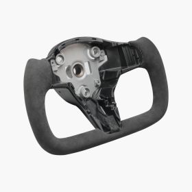 Tesla Model 3 Y Yoke Steering Wheel Alcantara | Premium Auto Parts & Accessories - Euro Car Upgrades - eurocarupgrades.com.au