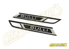 Original logo BULLI - black / chrome emblem for VW T6.1 Transporter / Multivan -