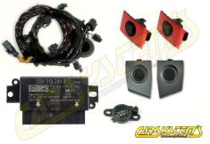 Audi A3 8V - APS+ Audi Parking System - Front UPGRADE KIT w. OPS - Stone Gray 1QP Sensor Holder - 5Q0919294B Based on module : 5Q0919294B : Stone Gray 1QP Sensor Holder CRS919.8V0.F.03