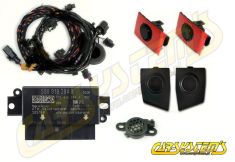 Audi A3 8V - APS+ Audi Parking System - Front UPGRADE KIT w. OPS - Black Matt Sensor Holder - 5Q0919294B Based on module : 5Q0919294B : Black Matt Sensor Holder 3FZ CRS919.8V0.F.02