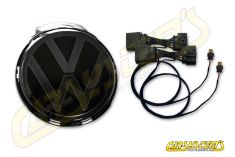 Illuminated LED Front Logo - Set for VW Golf 8.5 R - Black Edition