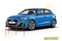 Audi A1 GB - 2019 MY - APS+ Audi Parking System - Front & Rear - Retrofit - 5QA919294B push button 82A925301AA - 1RR blende CRS919.82A.FR.1RR.AA | Premium Auto Parts & Accessories - Euro Car Upgrades - eurocarupgrades.com.au