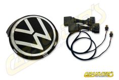 Illuminated LED Front Logo - Set for VW Golf 8.5 - Chrom Edition