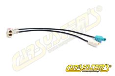 FAKRA Antenna Radio Adapter 2 in 2 - MFD -> RCD RNS 510 Diversity CRS.FAKRA.2w2 | Premium Auto Parts & Accessories - Euro Car Upgrades - eurocarupgrades.com.au