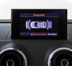 Audi A3 8V Facelift MY 2017 APS+ Audi Parking System - Front and Rear - 5QA919294A - RU6 Sensor Holder - Free Painting Service - Kit include RU6 - Dark Chrom Matt 8V3 F / RU6 Sensor Holder - Based on module 5QA919294 A CRS919.8V0.FR.38