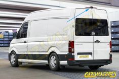 VW Crafter SY - Rear View Camera KIT With Guidance Lines 7C0980121 7C0 980 121 - Original VW Roof Mounted Camera 7C0945087D CRS907.CRA.7N | Premium Auto Parts & Accessories - Euro Car Upgrades - eurocarupgrades.com.au