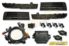 VW Transporter - Multivan - T6 - Park Pilot Front and Rear w. OPS Kit for Cars Without Front Fog Lights - based on module 7E0919475S / 7E0919475AA CRS919.7E0.FR.23 | Premium Auto Parts & Accessories - Euro Car Upgrades - eurocarupgrades.com.au