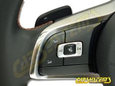 OEM - VW - Multifunction Steering Wheel With DSG - 1K8419091AG - Flat Bottom without airbag - brown stitch 1K8419091AG_brown | Premium Auto Parts & Accessories - Euro Car Upgrades - eurocarupgrades.com.au