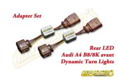 Semi-Dynamic Tail Lights LED Adapter Kit - Rear LED Dynamic Turn Lights - Plug & Play for Audi A4 8K Avant -