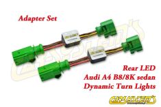 Semi-Dynamic Tail Lights LED Adapter Kit - Rear LED Dynamic Turn Lights - Plug & Play for Audi A4 8K Sedan -