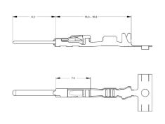 MCON - connector - 000979035E - 50 pcs - 000 979 035 E CRS.35E.50 | Premium Auto Parts & Accessories - Euro Car Upgrades - eurocarupgrades.com.au