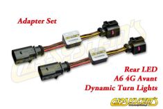 Semi-Dynamic Tail Lights LED Adapter Kit - Rear LED Dynamic Turn Lights - Plug & Play for Audi A6 4G Avant