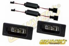 License plate LED 4G0943021 x2 + Plug&Play Set + Warning Canceler Audi A1 - A4 - A5 - A6 - A7 - Q5 - TT CRS943.4G.LED.01 | Premium Auto Parts & Accessories - Euro Car Upgrades - eurocarupgrades.com.au