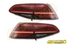 Facelift Tinted LED Matrix Taillights SET - for Golf 7.5 - UK and RHD markets -