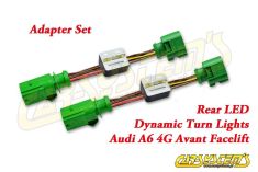 Semi-Dynamic Tail Lights LED Adapter Kit - Rear LED Dynamic Turn Lights - Plug & Play for Audi A6 4G Avant -
