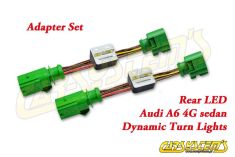 Semi-Dynamic Tail Lights LED Adapter Kit - Rear LED Dynamic Turn Lights - Plug & Play for Audi A6 4G Sedan