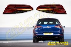 Facelift Tinted LED Matrix Taillights SET - for Golf 7.5 - EU -