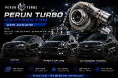 Audi Q7 VW Touareg Porsche Cayenne 4.2 TDI Perun Turbo OEM 057145873N Genuine Turbo Charger GTB1749VZ TDi CCFA - Euro Car Electronics - eurocarupgrades.com.au