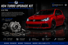 Perun Turbo Upgrade Kit K04 Conversion for VW Golf GTI, Jetta, Audi A3, TT 2.0 TFSI Euro Car Electronics eurocarupgrades.com.au