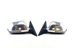 Audi A5 S5 RS5 Matt Chrome Mirrors Left & Right Alloy look Shadow Chrome - Euro Car Upgrades - eurocarupgrades.com.au