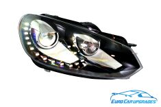 VW Golf 6 Bi Xenon LED DRL Headlights Left Right OEM 5M0907391 Euro Car Electronics www.eurocarupgrades.com.au