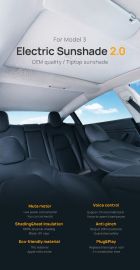 Tesla Model 3 Electric Sunshade | Premium Auto Parts & Accessories - Euro Car Upgrades - eurocarupgrades.com.au