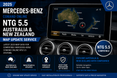 2025 Mercedes-Benz COMAND Online NTG 5.5 Australia New Zealand Navigation Map Update Service