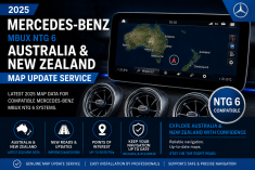 2025 Mercedes-Benz MBUX NTG 6 Australia New Zealand Map Update Service