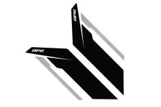 APR Sideburn Sticker-Black/Sil | Premium Auto Parts & Accessories - Euro Car Upgrades - eurocarupgrades.com.au
