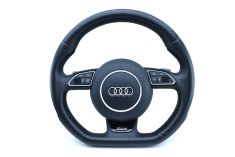 Audi RS6 Flat Bottom Multifunction Steering Wheel Airbag Perforated Thick 8U0124C OEM Genuine | Premium Auto Parts & Accessories - Euro Car Upgrades - eurocarupgrades.com.au
