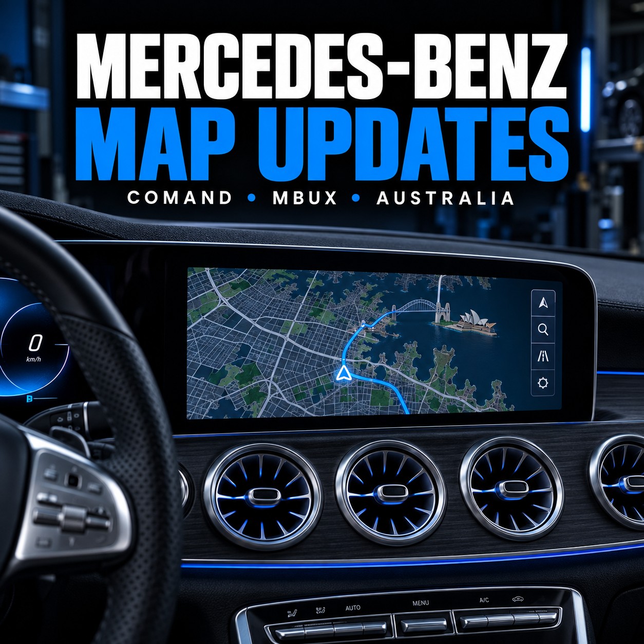 Mercedes-Benz Map Updates in Australia: COMAND, MBUX & Compatibility